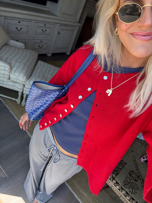 Coastal Cardigan // Red